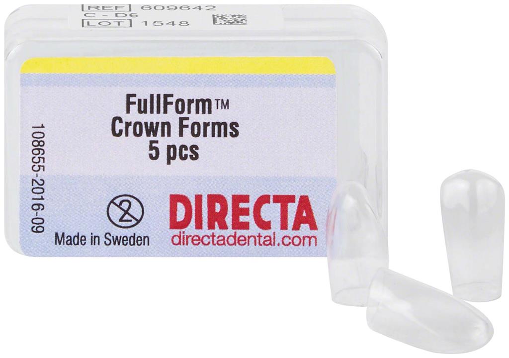 Directa 609642 FullForm Dental Crown Forms D-6 C System Right Cuspid M/S 5/Pk Directa 609642 FullForm Dental Crown Forms D-6 C System Right Cuspid M/S 5/Pk